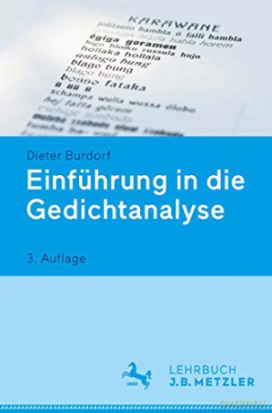 Einführung in die Gedichtanalyse - Dieter Burdorf [KSIĄŻKA]