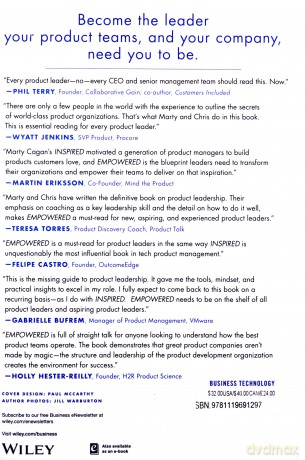 Empowered: Ordinary People, Extraordinary Products (Silicon Valley Product Group) - Marty Cagan [KSIĄŻKA]