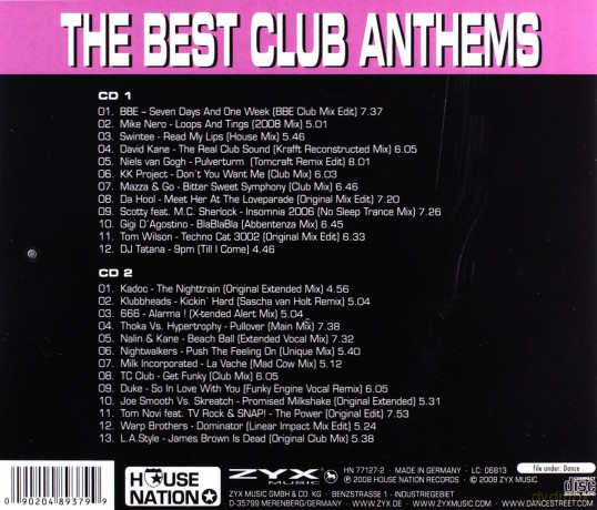 The Best Club Anthems [2CD]