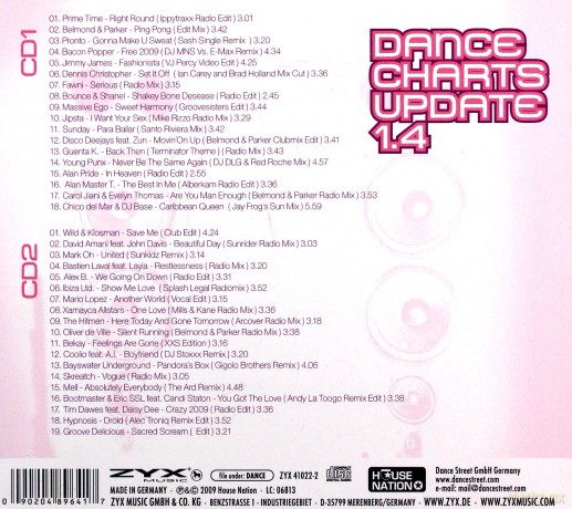 Dance Charts Update 1.4 (digipack) [2CD]