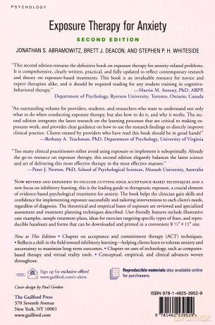Exposure Therapy for Anxiety: Principles and Practice - Jonathan S. Abramowitz [KSIĄŻKA]