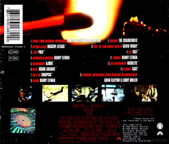 Mission: Impossible soundtrack [CD]