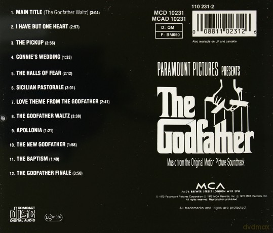 The Godfather soundtrack (Ojciec Chrzestny) [CD]