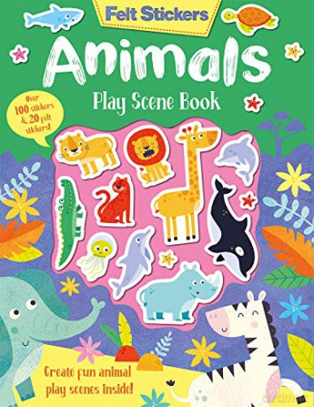 Felt Stickers Animals Play Scene Book: 1 - Imagine That [KSIĄŻKA]