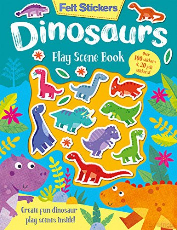 Felt Stickers Dinosaur Play Scene Book: 1 - Imagine That [KSIĄŻKA]
