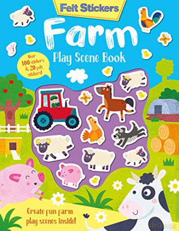 Felt Stickers Farm Play Scene Book: 1 - Imagine That [KSIĄŻKA]