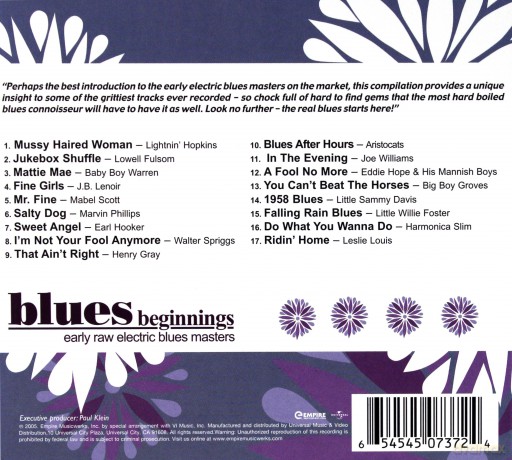 Blues Beginnings [CD]