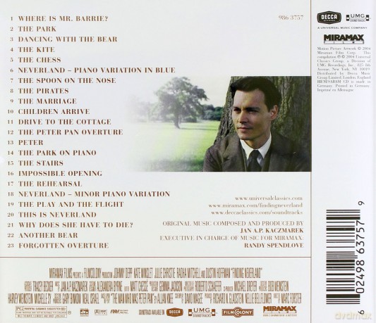 Finding Neverland soundtrack (Marzyciel) Jan A.P. Kaczmarek [CD]