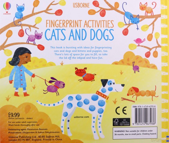Fingerprint Activities Cats and Dogs: 1 - Fiona Watt [KSIĄŻKA]