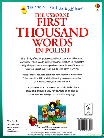 First Thousand Words in Polish (Usborne First Thousand Words): 1 - Heather Amery [KSIĄŻKA]
