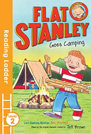 Flat Stanley Goes Camping: Blue Banana (Reading Ladder Level 2) - Jeff Brown [KSIĄŻKA]
