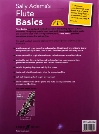 Flute Basics: Pupil's Book (with free Audio CD) NEW EDITION (Basics Series) - Sally Adams [KSIĄŻKA]