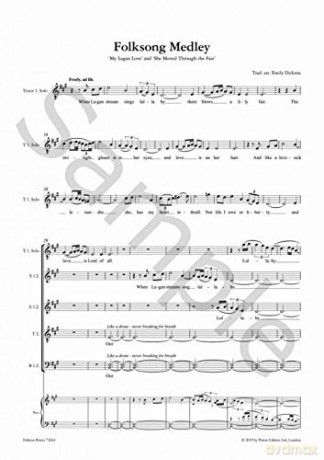 Folk Song Medley (Mixed Voice Choir) (VOCES8 Singles Series) - Emily Dickens [KSIĄŻKA]