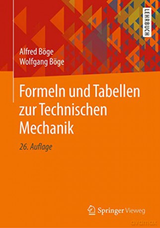 Formeln und Tabellen zur Technischen Mechanik - Alfred Böge [KSIĄŻKA]