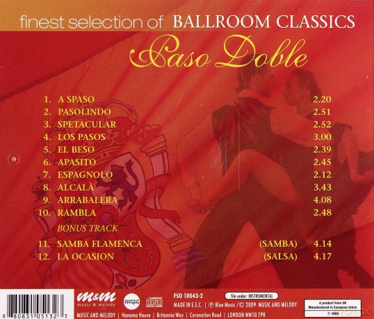 Ballroom Classics: Paso Doble [CD]