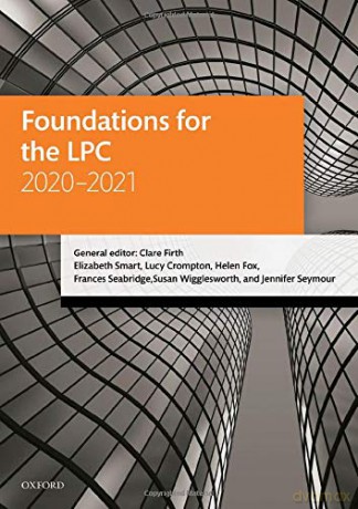 Foundations for the LPC 2020-2021 (Legal Practice Course Manuals) - Clare Firth [KSIĄŻKA]