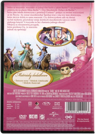 Barbie i Trzy Muszkieterki [DVD]