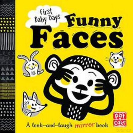 Funny Faces: A look and laugh mirror board book (First Baby Days) [KSIĄŻKA]