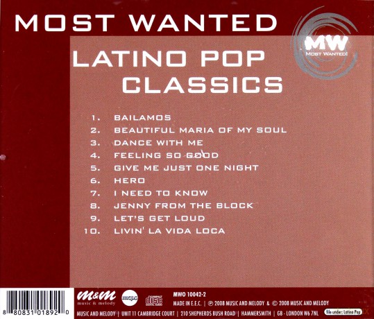 Latino Pop Classics [CD]