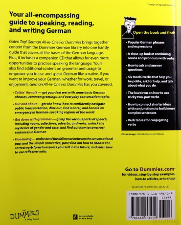 German All-in-One For Dummies: with CD - Wendy Foster [KSIĄŻKA]