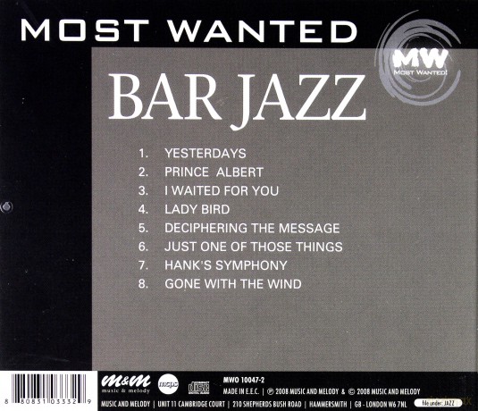 Bar Jazz [CD]