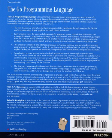 Go Programming Language, The (Addison-Wesley Professional Computing Series) - Alan A. A. Donovan [KSIĄŻKA]