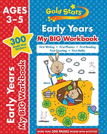 Gold Stars Early Years My BIG Workbook (Includes 300 gold star stickers, Ages 3 - 5) [KSIĄŻKA]