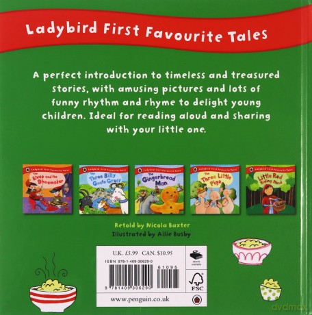 Goldilocks and the Three Bears: Ladybird First Favourite Tales - Nicola Baxter [KSIĄŻKA]