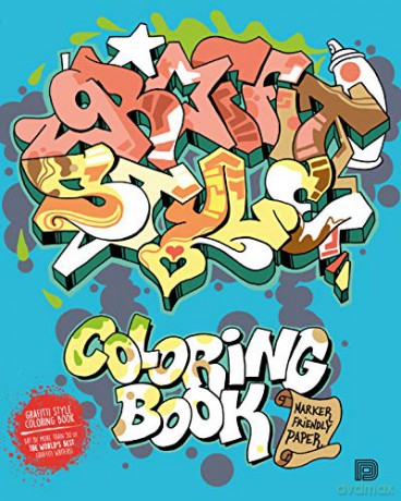 Graffiti Style Coloring Book (Colouring Books) - Bjorn Almqvist [KSIĄŻKA]