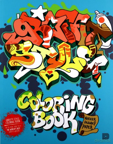Graffiti Style Coloring Book (Colouring Books) - Bjorn Almqvist [KSIĄŻKA]