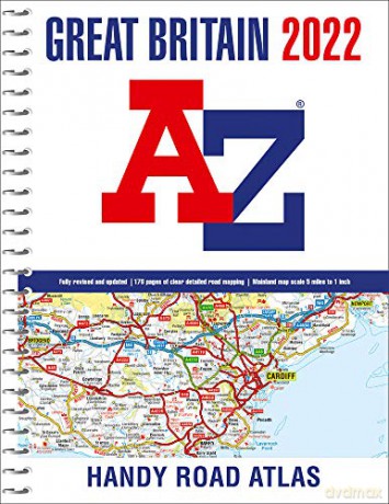 Great Britain A-Z Handy Road Atlas 2022 (A5 Spiral) - A-Z maps [KSIĄŻKA]