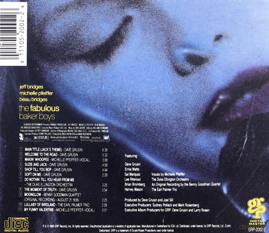 Fabulous Baker Boys, The soundtrack (Wspaniali Bracia Baker) [CD]