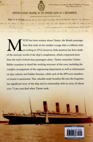 Guide to the Crew of Titanic: The Structure of Working Aboard the Legendary Liner - Günter Bäbler [KSIĄŻKA]