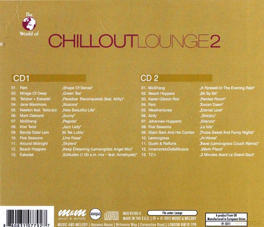 W.o. Chillout Lounge Vol. 2 [2CD]