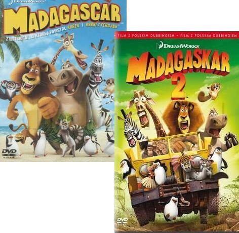 Madagaskar 1+2 Pakiet [2DVD]