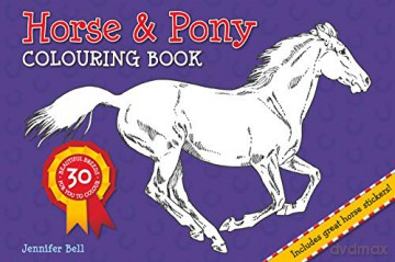 Horse and Pony Colouring Pad (Colouring Book) (Horse and Pony Colouring Book) - Jennifer Bell [KSIĄŻKA]