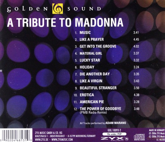 Madonna, Tribute To [CD]