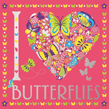 I Heart Butterflies: 1 (I Heart Pocket Colouring) - Felicity French [KSIĄŻKA]