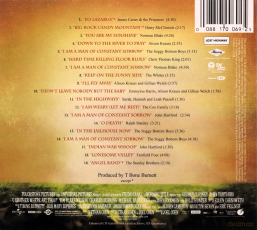 O Brother, Where Art Thou? soundtrack (Bracie, Gdzie Jesteś?) [CD]