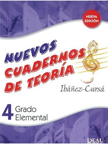 IBANEZ y CURSA - Nuevos Cuadernos de Teoria de la Musica 4o (Grado Elemental) (Nueva Edicion) - IBANEZ y CURSA [KSIĄŻKA]