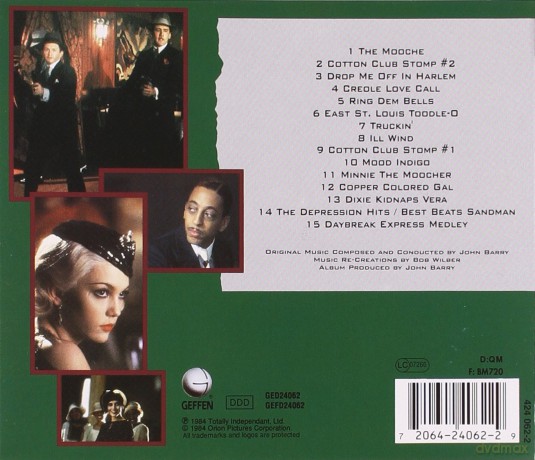 The Cotton Club soundtrack [CD]