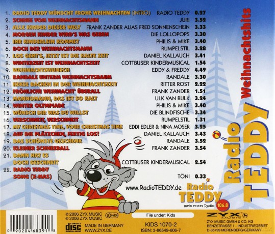 Radio Teddy Weihnachtshits [CD]