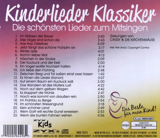 Kinderlieder-Klassiker: Das Be [CD]