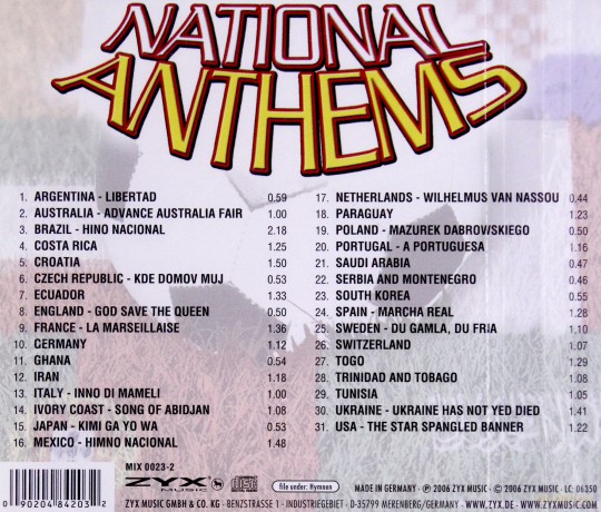 National Anthems [CD]