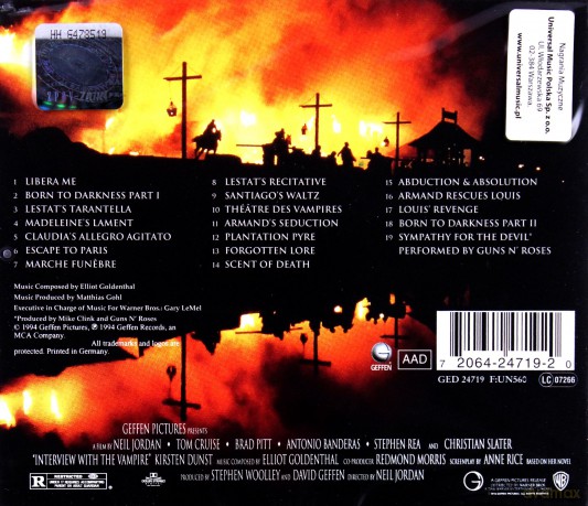Interview With The Vampire soundtrack (Wywiad z wampirem) [CD]