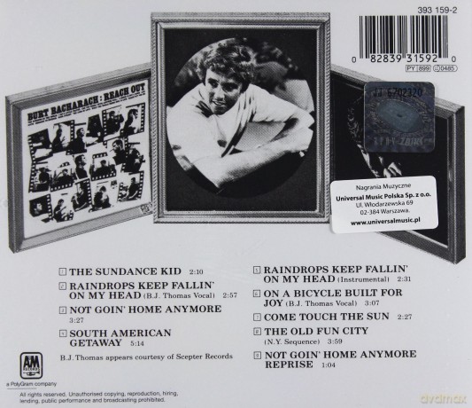 Butch Cassidy and the Sundance Kid soundtrack (Butch Cassidy i Sundance Kid) [CD]