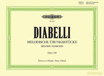 Melodic Exercises Op.149 (Piano Duet): für Klavier zu vier Händen - im Umfang von 5 Tönen - Anton Diabelli [KSIĄŻKA]