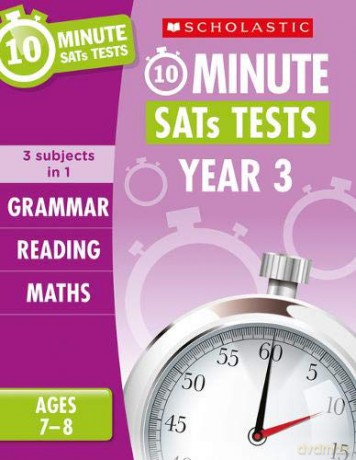 Quick test grammar, reading and maths activities for children ages 7-8 (Year 3). Perfect for Home Learning. (10 Minute SATs Tests) - Giles Clare [KSIĄŻKA]