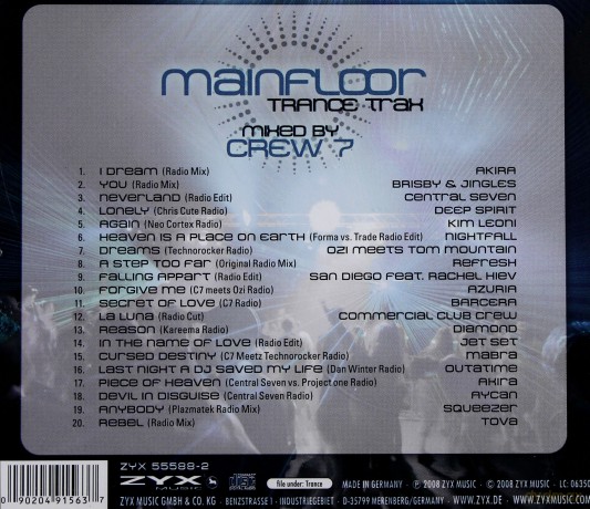 Mainfloor Trance Trax mixed by [CD]