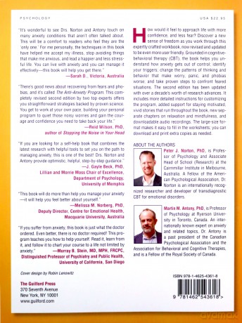 The Anti-Anxiety Program: A Workbook of Proven Strategies to Overcome Worry, Panic, and Phobias (The Guilford Self-Help Workbook Series) - Martin M. Antony [KSIĄŻKA]